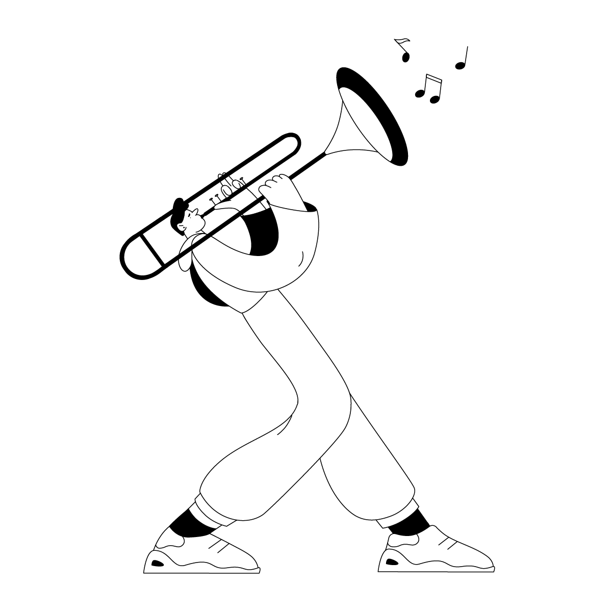 Trombone Animated Illustrations Creattie